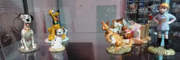 Ceramics, including, a group of Royal Doulton Disney, Winnie the Pooh and sundry figures, (6). C