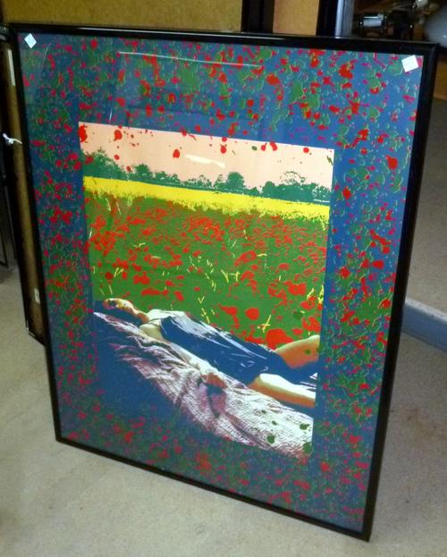 Mark Houlding (Iranian, 1950 - ), A Girl For All Seasons, 1976, and I Can See For Miles, 1976, screenprints, signed to prints, 86cm x 69cm and 60cm x