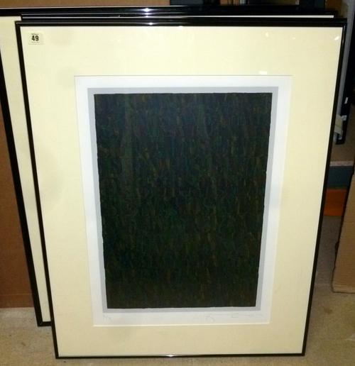 Tom Phillips RA (British 1937- ), The Dark Wood (Una Selva Obscura) 1979/80 from the collection 'Dante's Inferno', screenprint, signed and numbered 71