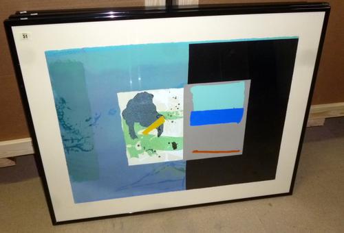 Alistair Grant (British 1925-1997), Le Filibuster, lithograph/Screenprint, signed; and four other works by the same artist; Haec-Otia, Cavallion, RIC