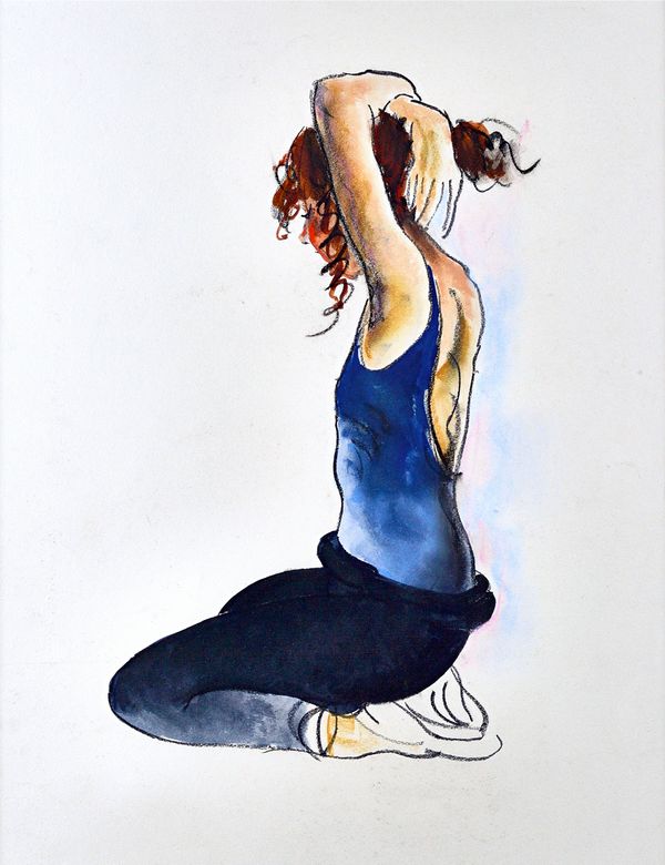 Donald Hamilton Fraser (1929-2009), Dancer, pastel, 53cm x 41cm. DDS  Illustrated