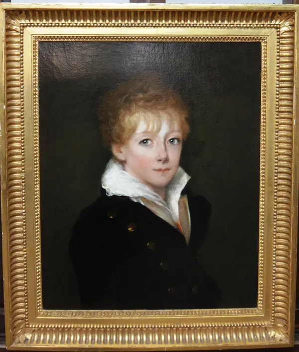 Continental School (early 19th century), Portrait of a boy, oil on canvas, 54cm x 44cm.