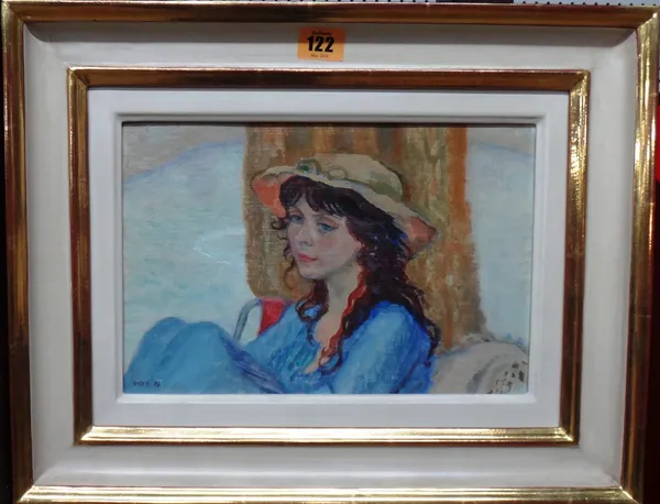 Cinzia Bonada (Contemporary), 'Jenny', oil on canvasboard, signed and dated '84, 19cm x 30cm. DDS  F1