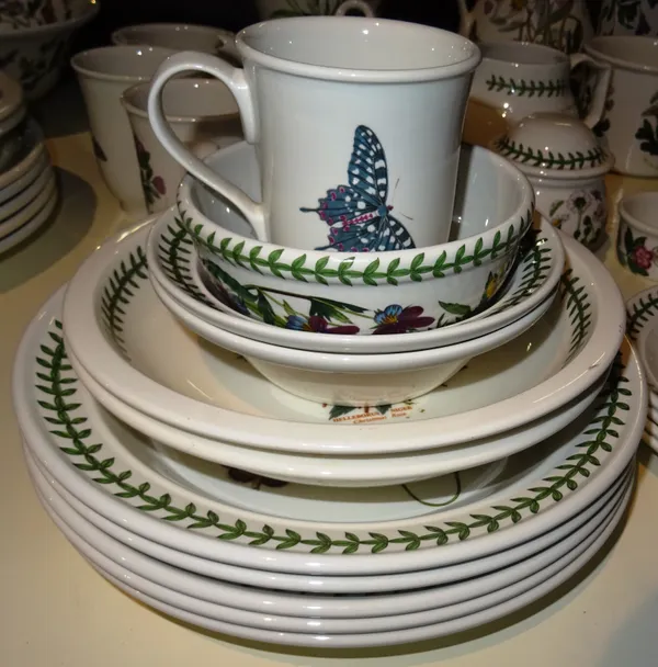 Ceramics, comprising; a large quantity of Portmeirion rhododendron pattern part dinner and tea wares, (qty).  M1