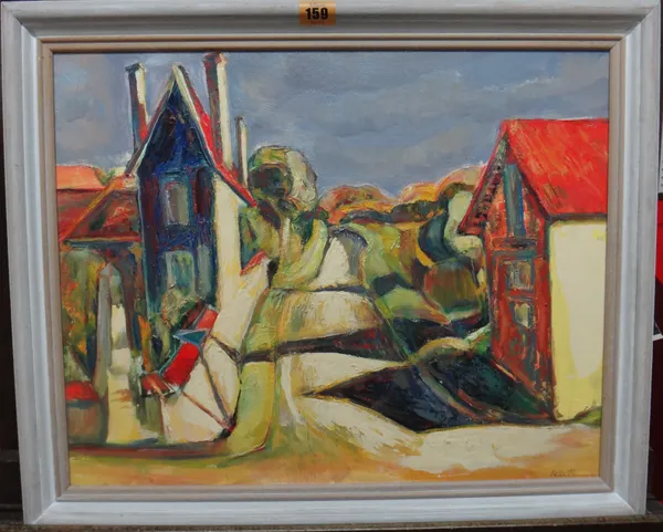Felix Partridge (20th century), Heat of Summer Bouteille St Sebastien, oil on canvasboard, signed and dated '92, 40cm x 60cm.  D1