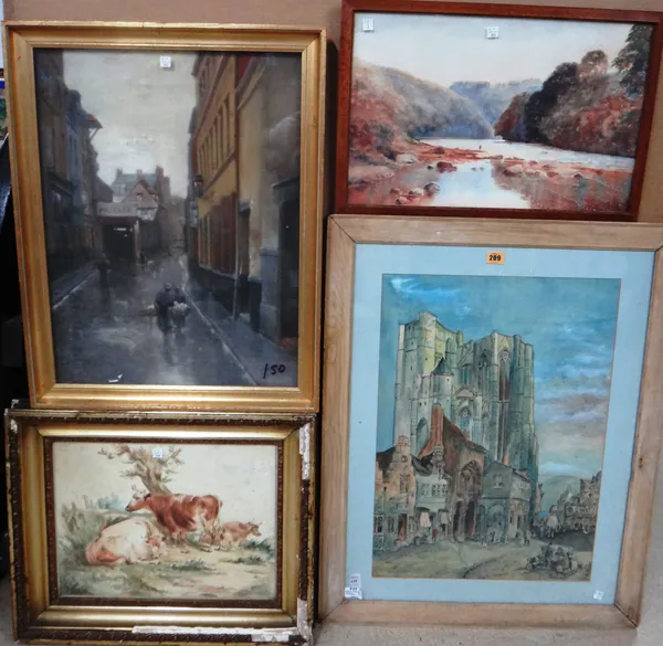A quantity of assorted 19th and 20th century watercolours and drawings.(qty)  B6