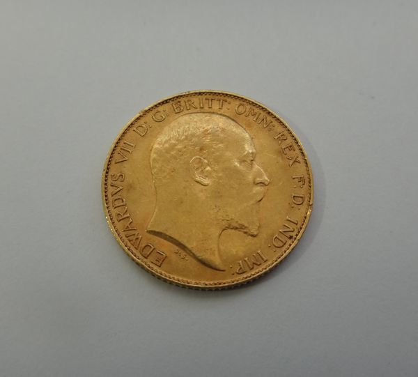 An Edward VII half sovereign 1910.