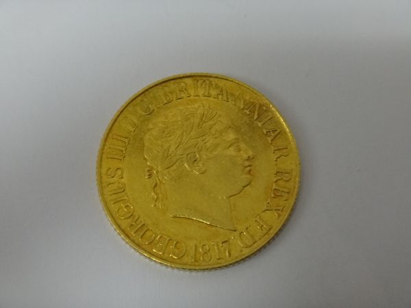 A George III sovereign 1817.   Illustrated