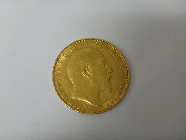 An Edward VII sovereign 1907.