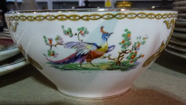 A Myott Staffordshire part dinner service decorated with birds, (qty).  S3T