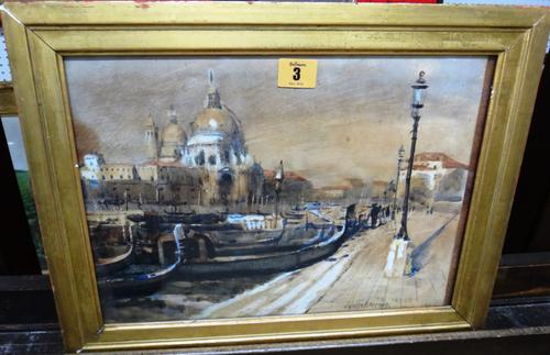Follower of James Paterson, Venice, watercolour, bears a signature, 25cm x 34cm.  C