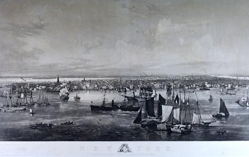 After John William Hill, New York, aquatint by Himly, 85cm x 133cm. Illustrated.