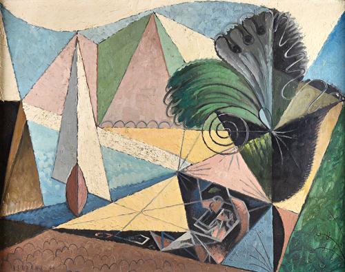 Albert Edward Berbank, (1896-1961), Untitled, oil on canvas, signed and dated 48, 57cm x 73cm. DDS Illustrated.