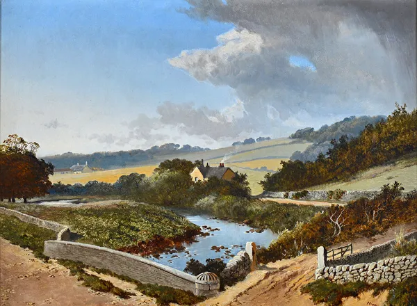 Edward H. Niemann (fl.1863-1887), River landscape, oil on canvas, signed, 45cm x 60cm. Illustrated.