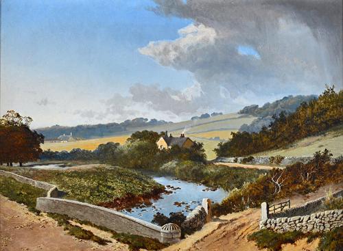 Edward H. Niemann (fl.1863-1887), River landscape, oil on canvas, signed, 45cm x 60cm. Illustrated.