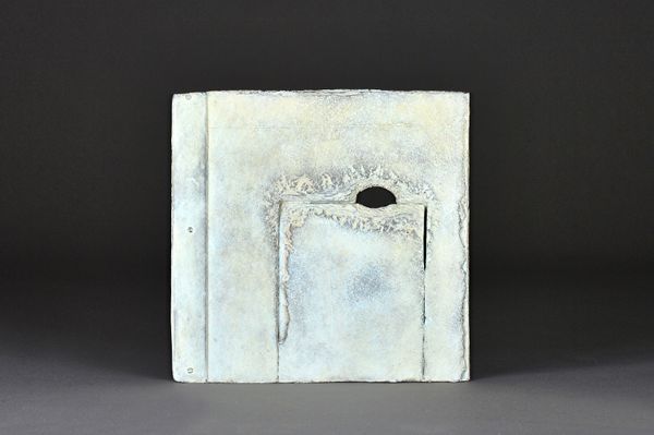 Keith Coventry, British, b.1958, 'Rat Hole', painted bronze panel, 'Haunch of Venison' trade label to rear, 30cm x 30cm x 2.5cm. DDS Illustrated. A/S