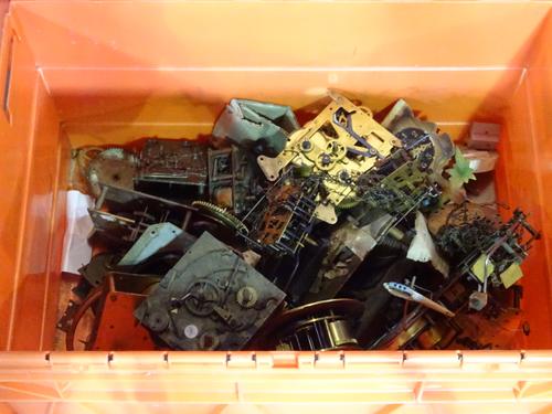 A large quantity of assorted 18th century and later clock movements, (qty). S3B