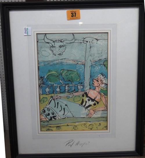Paul Aizpiri (b.1919), Untitled, colour print, signed in pencil on mount, 25cm x 17cm.   L1