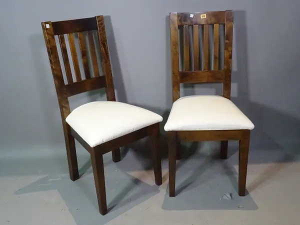 A set of four 20th century hardwood Laura Ashley dining chairs, (4).  G8