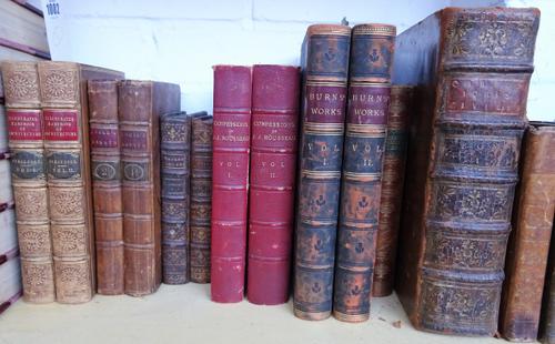 Bindings - Ferguson (James) The Illustrated Handbook of Architecture, 2 vol., contemporary calf, rubbed, John Murray, 1855 with Locke (John) An Essay