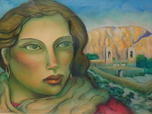 Miguel Martinez (b.1951), Pilgrimage to Chimajo, pastel, signed and dated '94, 75cm x 100cm. DDS