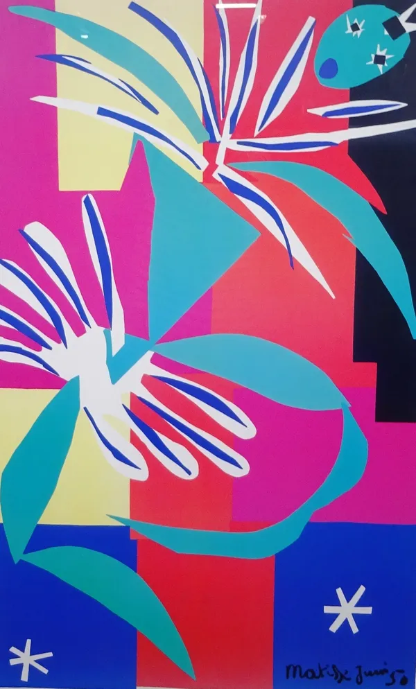 After Henri Matisse, Untitled, colour print, 99cm x 69cm.
