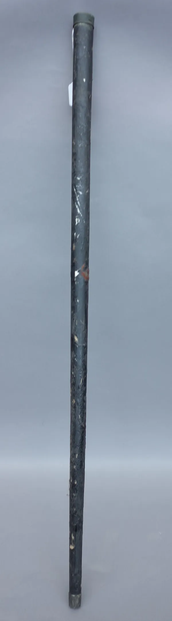 A 19th century court sword with double edged steel engraved blade (71cm) by Spencer, 15 Queen St, London, with wire bound leather grip in a metal boun