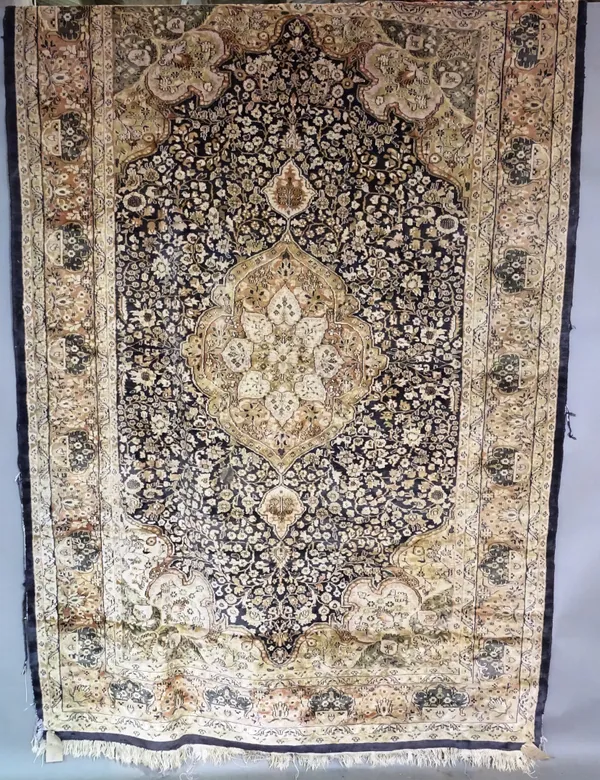 An Indian rug, 268cm x 180cm.