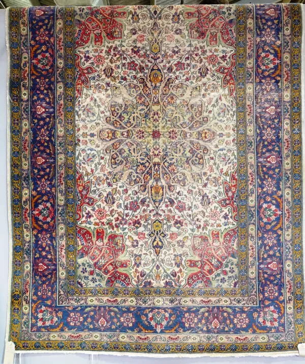 An Indian rug, 210cm x 150cm.