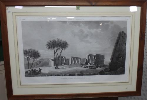 After Dutetre, Thebes Memnonium, three engravings, the largest 53cm x 84cm.(3)  A7