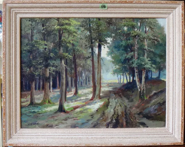 Alex Lefort (1908-1954), A wooded path, oil on canvas, signed, 44cm x 59cm. DDS  F1