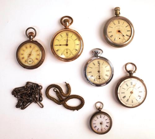 A silver cased, key wind openfaced gentleman's pocket watch, the  movement detailed Patent Lever Chronograph, Birmingham 1884, a silver bar and oval l