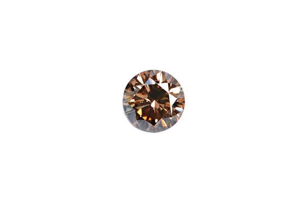 A round brilliant-cut loose diamond, 1.10ct., fancy dark brown, SI2. Illustrated. This Lot is subject to VAT on the hammer.