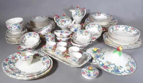 A Royal Cauldron floral decorated part service, (qty).   S4M