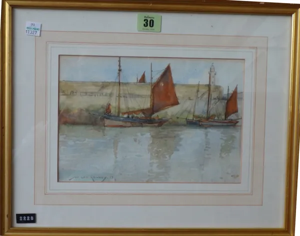 Attributed to William Lee Hankey (1869-1952), Harbour scene, watercolour, bears a signature and date, 17cm x 23cm.  M1