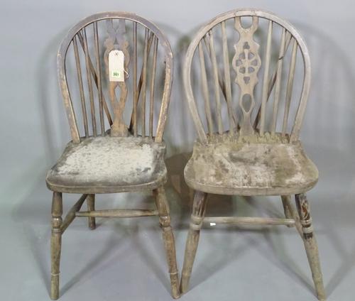 A set of eight 20th century mahogany wheel back dining chairs, (8)  BAY 3