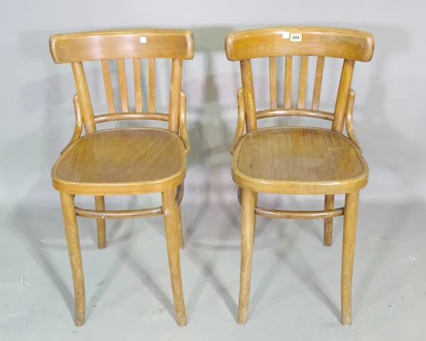 A set of four early 20th century bentwood dining chairs, (4).   BAY 3