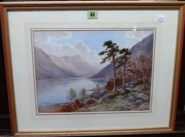 Edward Arden (Edward Tucker 1846-1909), Orrest Head, Windermere; Loch Long, a pair of watercolours, both signed, each 26cm x 36cm  M1
