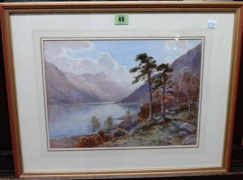 Edward Arden (Edward Tucker 1846-1909), Orrest Head, Windermere; Loch Long, a pair of watercolours, both signed, each 26cm x 36cm  M1