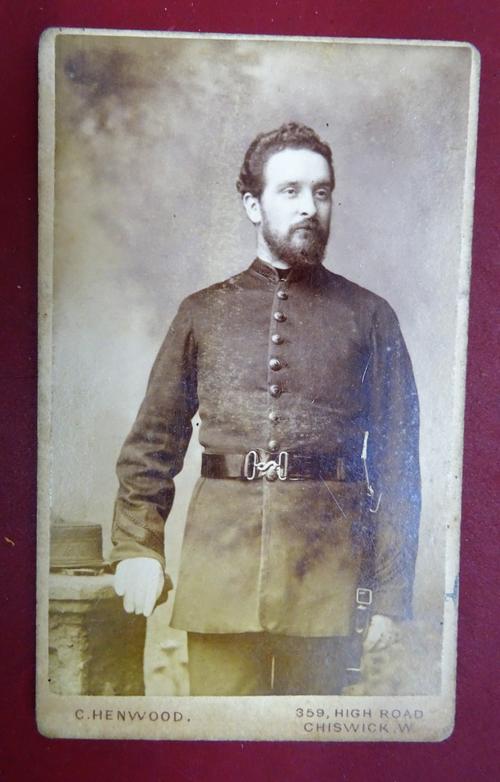 PHOTOGRAPH ALBUM - leatherbound, mid- later 19th cent., relating to Inspector Charles Lambert, T-Division, London Metropolitan Police Force. 42pp., ap