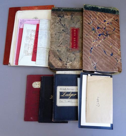 REGENTS PARK PANORAMA - accordion style, panoramic view, folded into 8 parts, contained within oblong morocco backed binding, 15cm. x 26cm., ca. 1835;