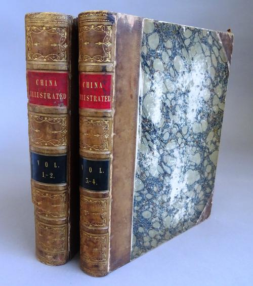 Wright (G.N.) China in a Series of Views, Displaying The Scenery, Architecture, and Social Habits, of That Ancient Empire, 4 vol. in 2, 4 engraved vig