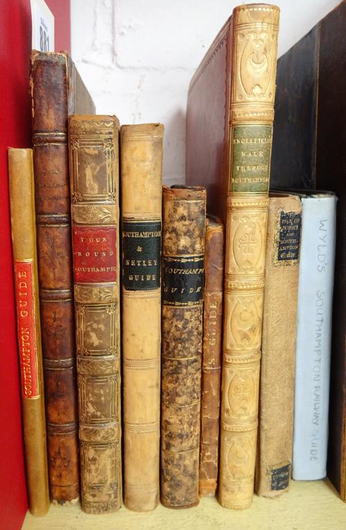 Baker (T., Publisher) The Southampton Guide;Or, an Account of the Ancie t and Present State of that Town...., First Edition, later quarter calf, South