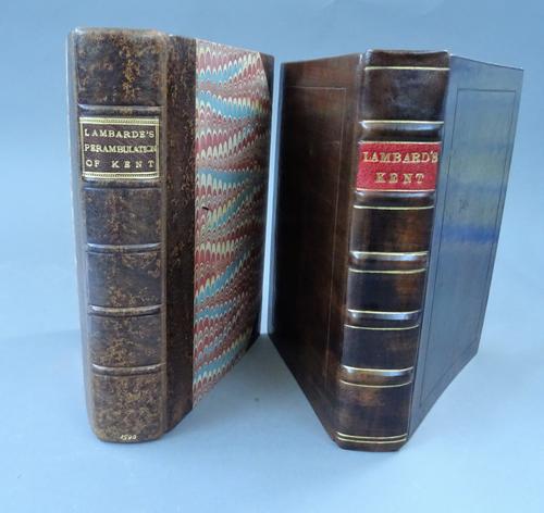 Lambarde (Wm.)  A Perambulation of Kent: conteining the Description, Hystorie, and Customes of that Shyre  . . .  first published in the yeere 1576, a