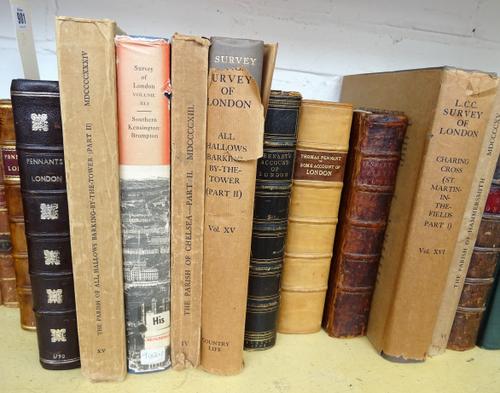 Pennant (Thomas) Some Account of London, Third Edition, folding map and 14 plates, foxed, contemporary calf, later spine, John Archer, 1791, with LCC