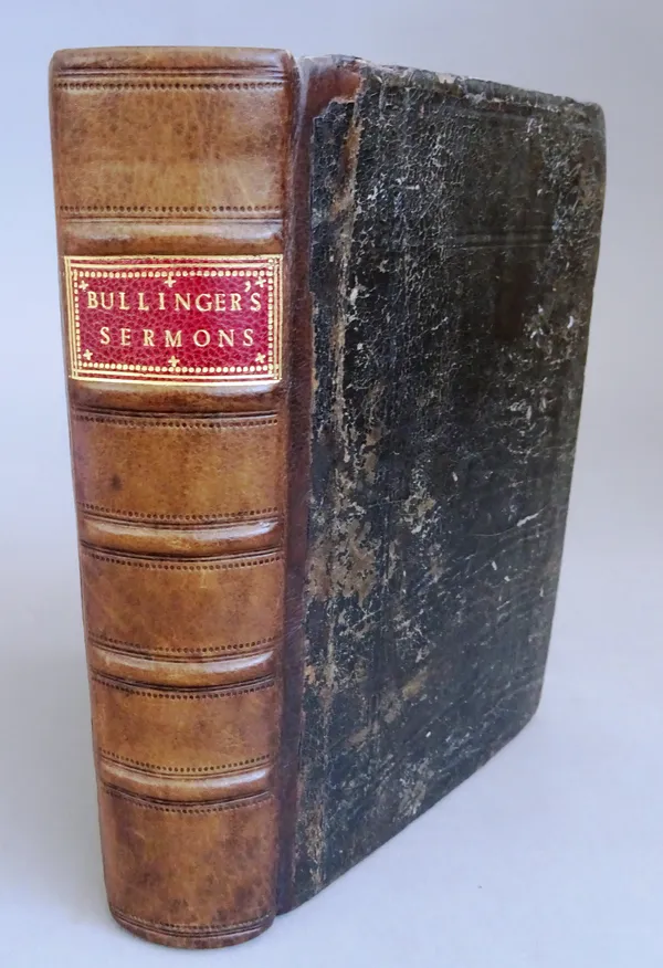 Bullinger (Henry) A Hundred Sermons Upon the Apocalips of Jesu Christ, Reueiled by the Angell of the Lord....woodcut border to title plus woocut devic