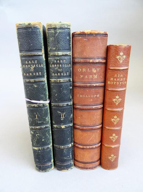 Trollope (Anthony) The Last Chronicle of Barset, 2 vol., First Edition, 2 vol., First Edition, 32 plates, foxed, contemporary half calf, rubbed, front