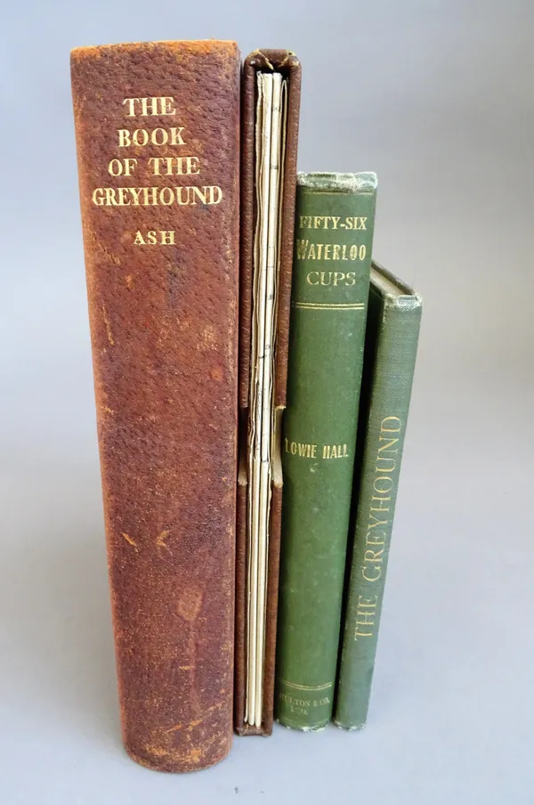 Ash (Edward C.) The Book of the Greyhound, signed, limited edition 84/200, coloured frontis. and other illus. by Arthur Wardle, original pig skin gilt