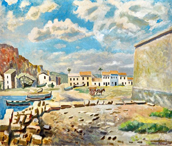 Rudolph Ihlee (1883-1968), Denia, oil on board, signed and dated '58, 46cm x 54.5cmExhibited: New English Art Club DDS Illustrated