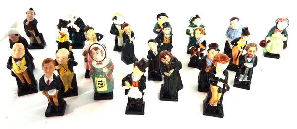 Ceramics, comprising; a group of Royal Doulton Dickens and other figurines, (qty).   S3T